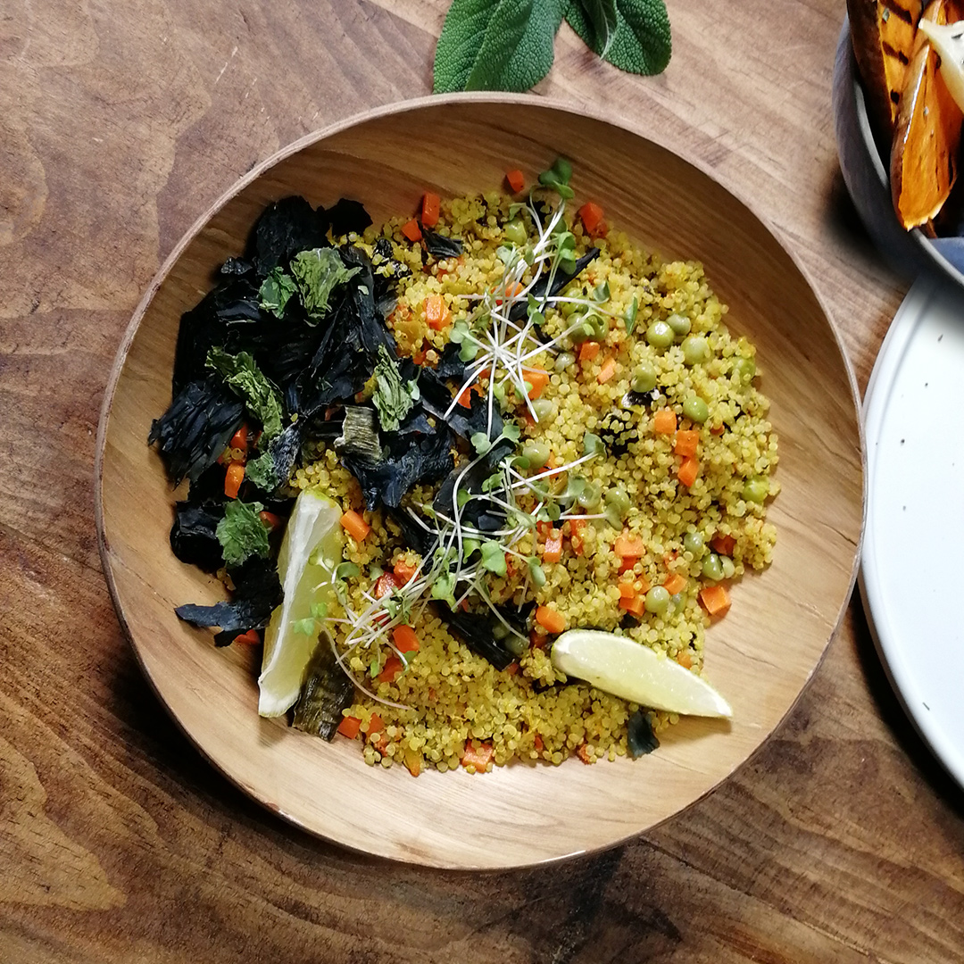 Quinoa Con Algas Y Verduras